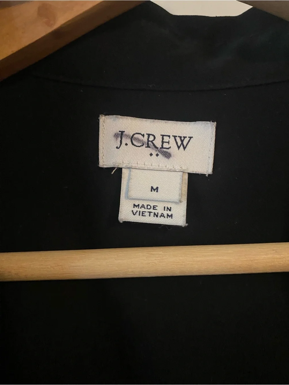 J. Crew Black Sleeveless Button-Down Blouse